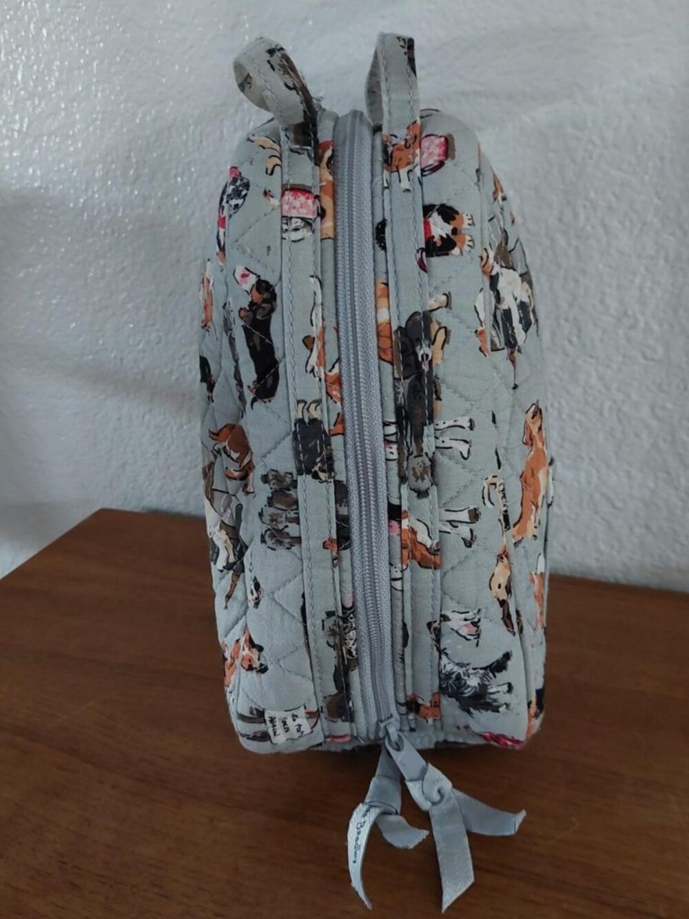 Vera bradley quilted dog show best in show gray lunchbag boz lunch carrier #dogl - Picture 3 of 7